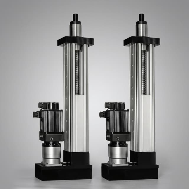 Roller screw actuator with inline load cell for servo presses