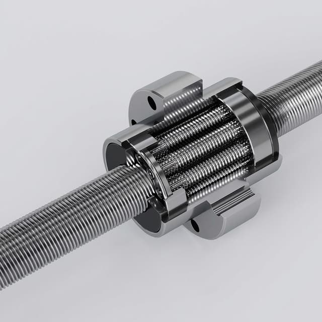 Servo electric cylinder actuator with roller screw drive core
