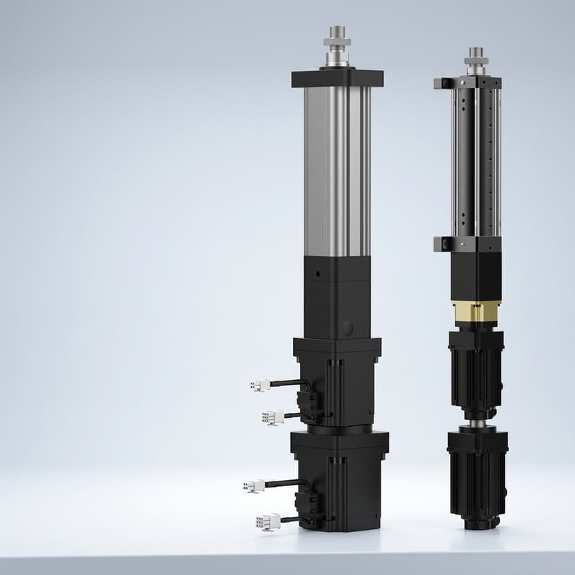 Fail-safe electric linear actuator for hazardous environments
