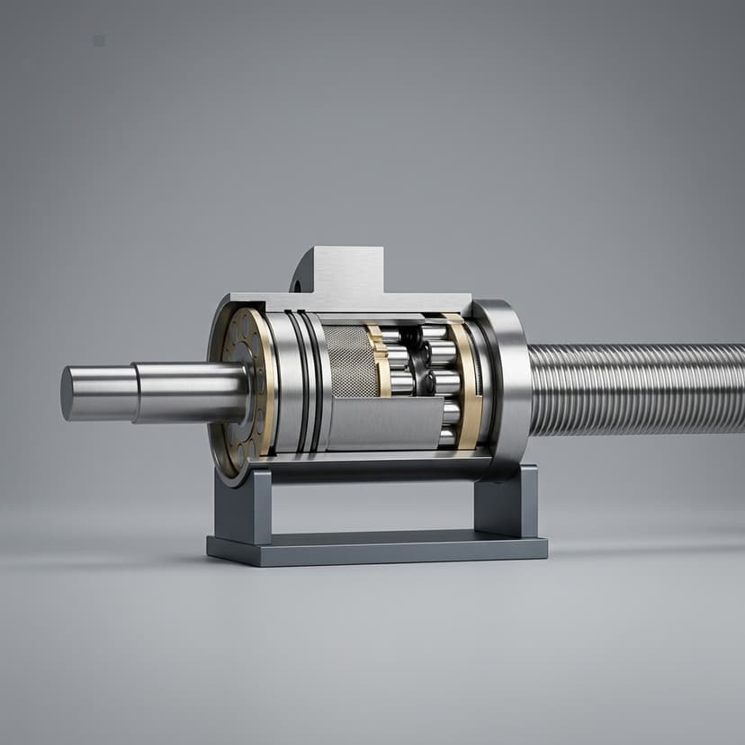 Planetary roller screw actuator with precision ground screw shaft