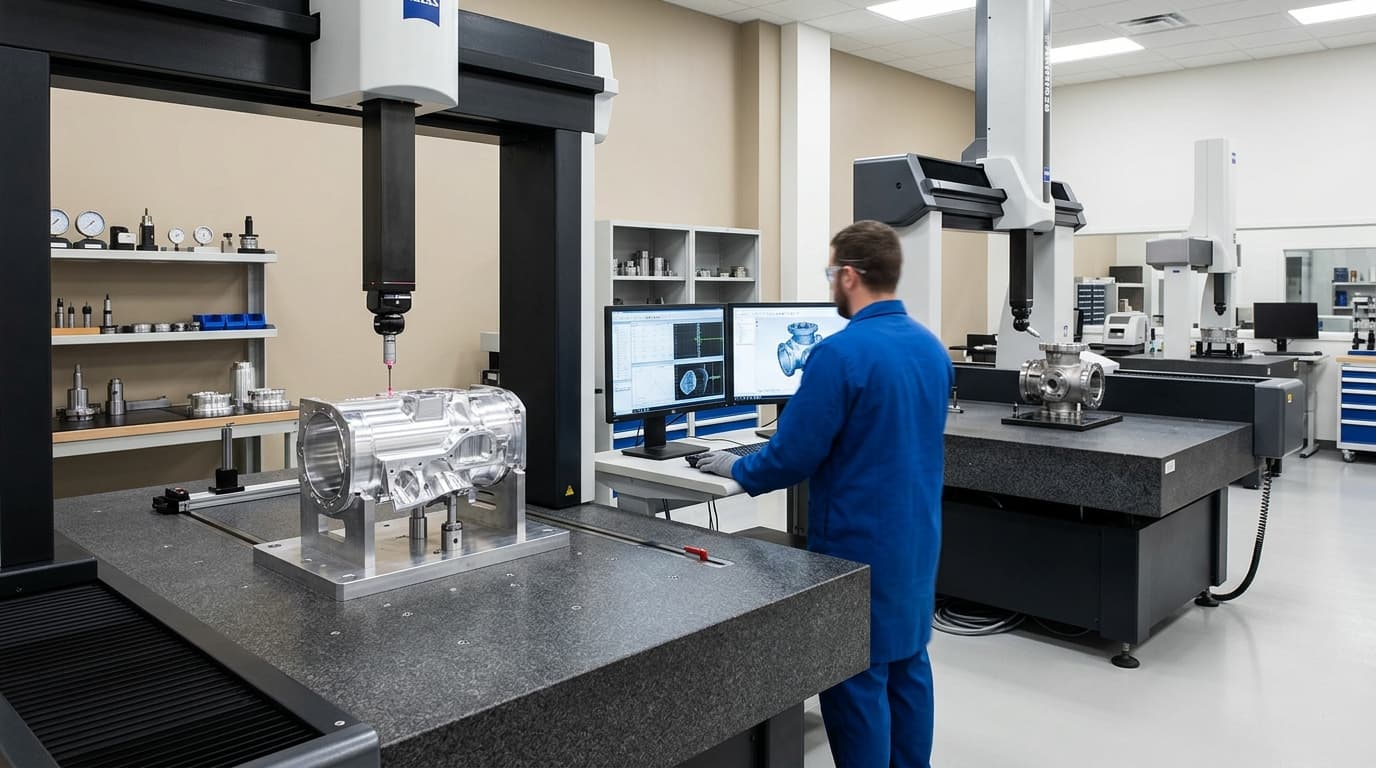 Coordinate Measuring Machine testing precision roller screw components